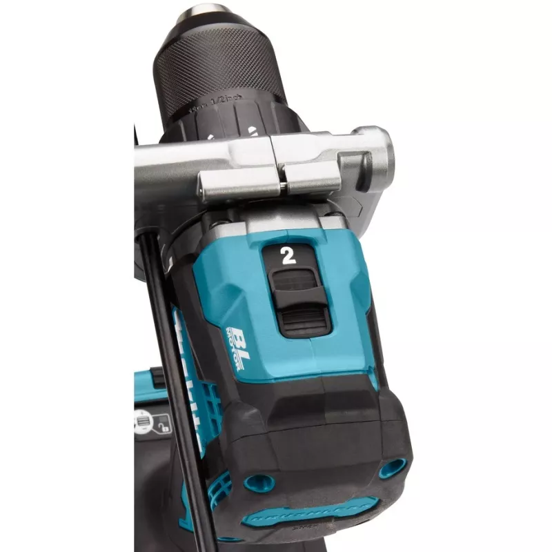 Makita HP001GD201 - Bohrhammer/Schrauber - Kabellos - 2 Geschwindigkeiten - Schlüsselfutter 13 mm - 140 N·m - 2 Akkus, Ladegerät inklusive - 40 V (HP001GD201)