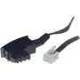 S/CONN 3m TAE F - RJ11 Schwarz Transparent Kabel