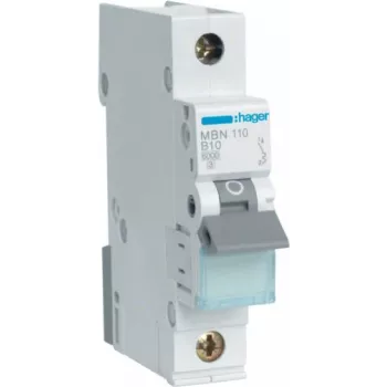 Leitungsschutzschalter Hager MBN110 1P, 10 A, 50–60 Hz