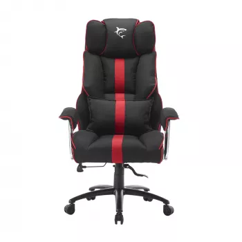 Gaming-Stuhl White Shark LE MANS — ergonomisch, höhenverstellbar, schwarz/rot