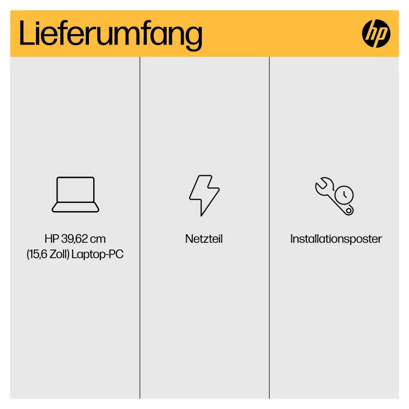 HP 15-fc0676ng 39,6 cm (15,6 inch) Notebook - Ryzen 7 - 16 GB RAM - 1 TB SSD - Silber (C94P3EA#ABD)
