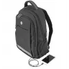 Notebook-Rucksack Tellur Companion 15,6 Zoll mit USB-Anschluss, Schwarz
