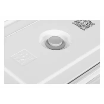 ZWILLING Fresh & Save 36803-003-0 rechteckiges Vakuumbehälter-Set aus Glas, 3 Stück (S/M/L, 0,35/0,75/1,6 L), Borosilikat, mikrowellen-/ofen-/spülmaschinengeeignet, grau/transparent