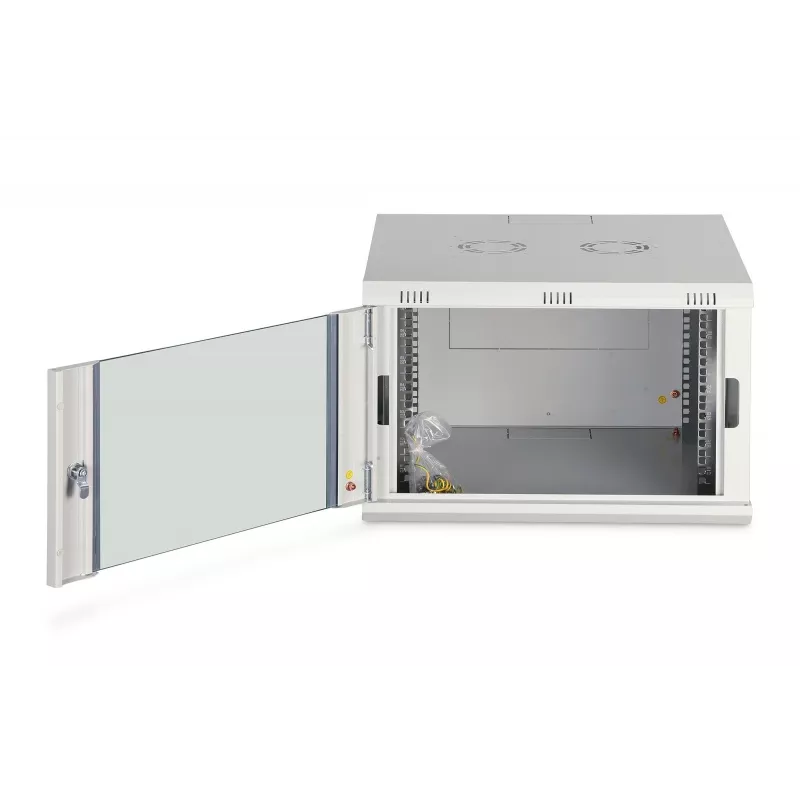 Wandmontiertes Rack-Gehäuse DIGITUS Dynamic‑N 7U 19 Zoll 600x600 mm, unmontiert, IP20, Schlüsselschloss