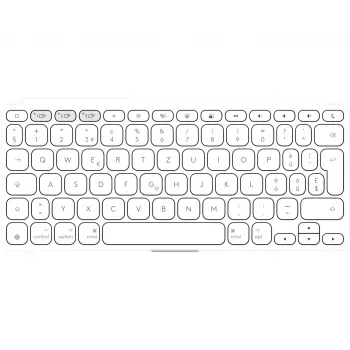 Logitech KEYS-TO-GO 2 Tastatur, kabellos integrierte Abdeckplatte, Bluetooth LE, DE-Layout