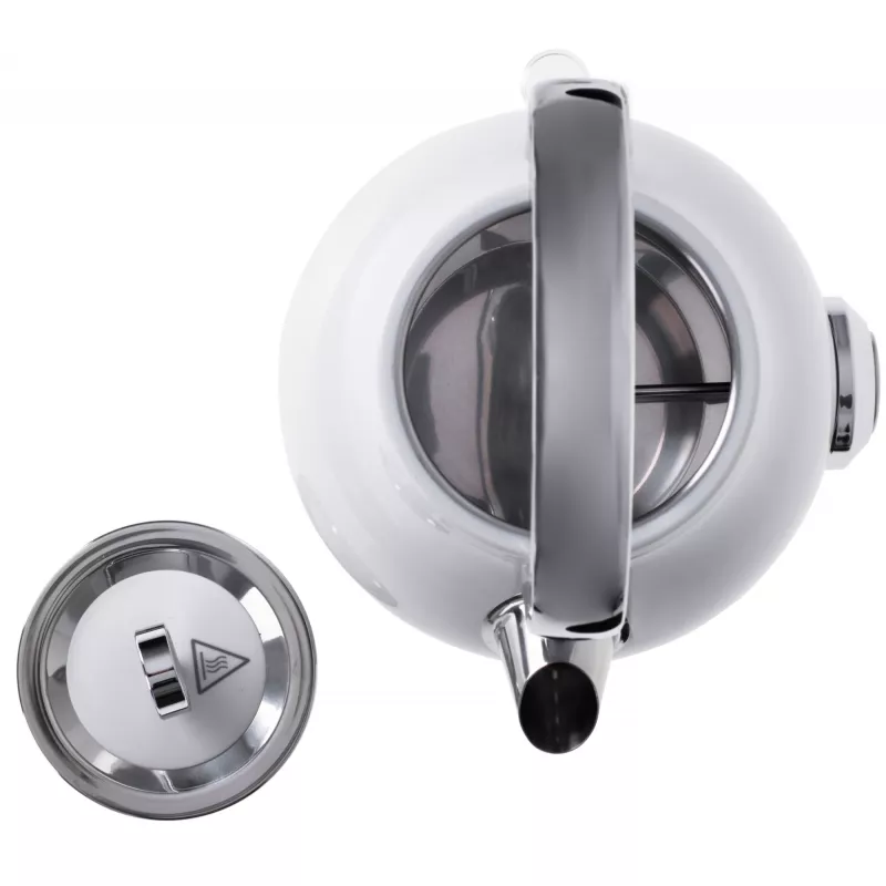 Elektrischer Wasserkocher Adler 1,7 l 2200 W Metallic White