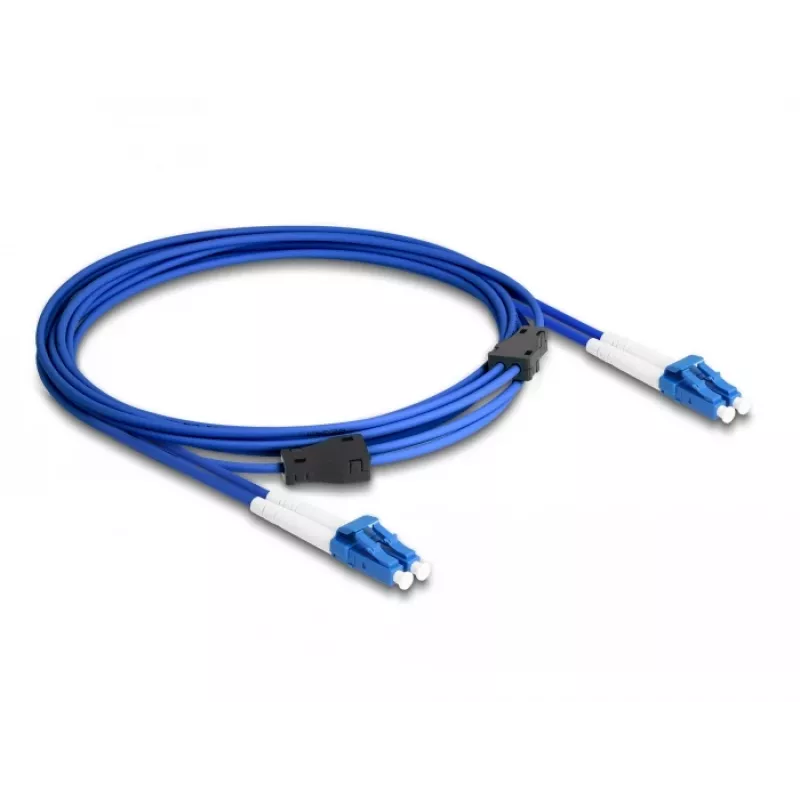 DeLOCK Glasfaserkabel LC Duplex auf LC Duplex OS2 3m