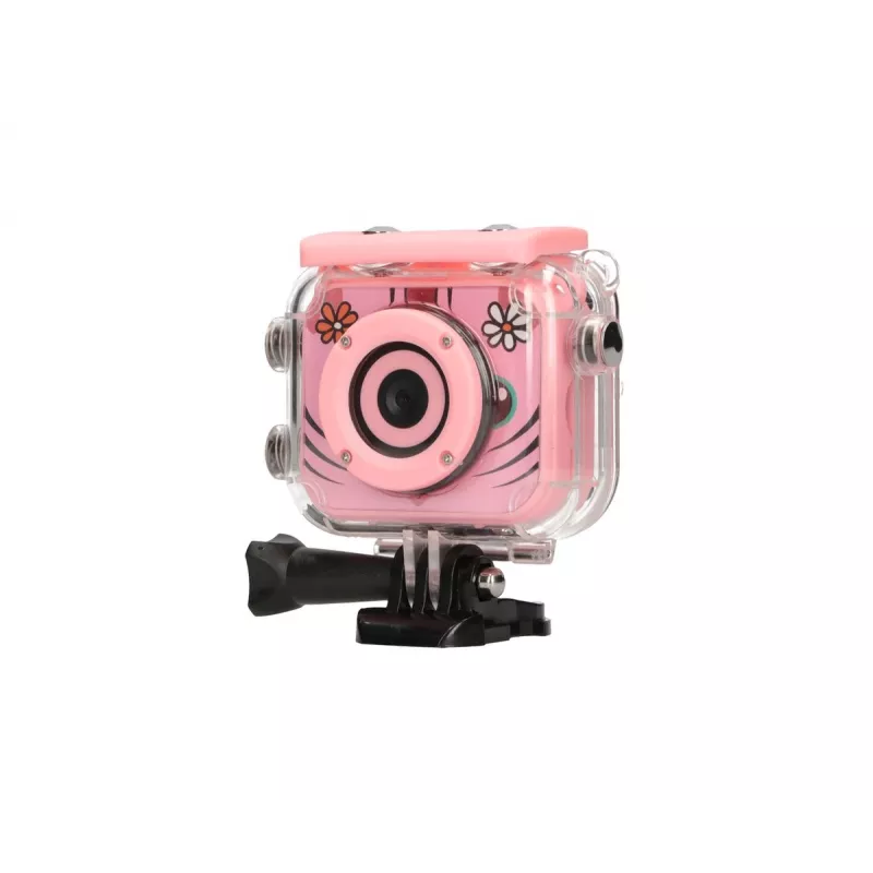 Digitale Kinder-Sportkamera Extralink H18 Pink – IP68, 1080p, 2-Zoll-Bildschirm