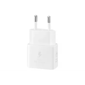Wand-USB-C-Ladegerät Samsung EP-T2510 25W Weiß, universelles Innenbereich-Schnellladegerät mit PPS