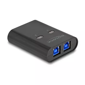 DeLOCK USB Switch 2 PC to 1 Device 5 Gbps Schwarz