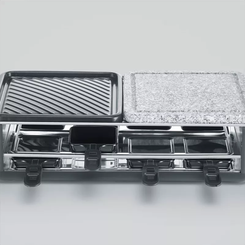 Raclette Grill Severin RG 2366 8 Personen 1300 W Schwarz