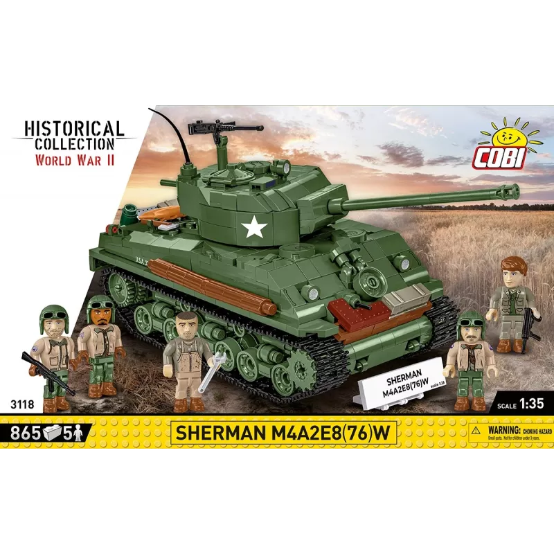 Blocks Sherman M4A2E8 865 Bausteine