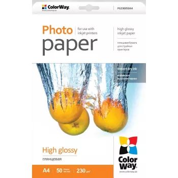 Fotopapier A4 ColorWay PG230050A4, 230 g/m², 50 Blatt