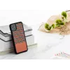 Smartphone-Hülle man and wood für iPhone 11 Pro Max — braunes Karomuster, schwarzer Rand