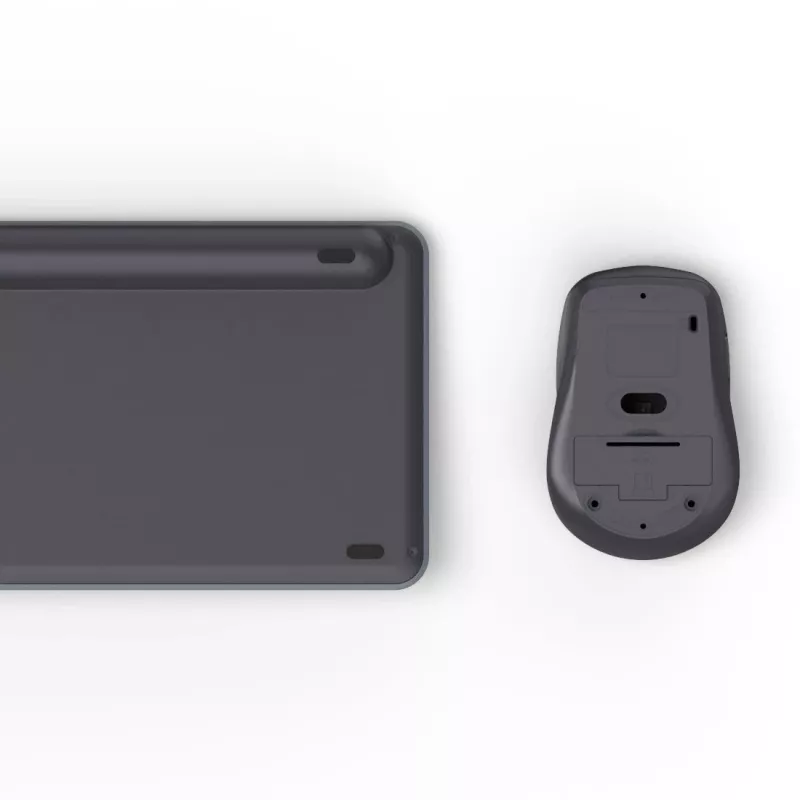 Multi-Device Tastatur- und Maus-Set Schwarz Grau
