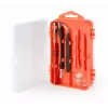 Manuelles Schraubendreher-Set GEMBIRD TK-SD-07 — 90-teilige Kombinationsschraubendreher und Bits, magnetische Spitzen, roter Tragekoffer