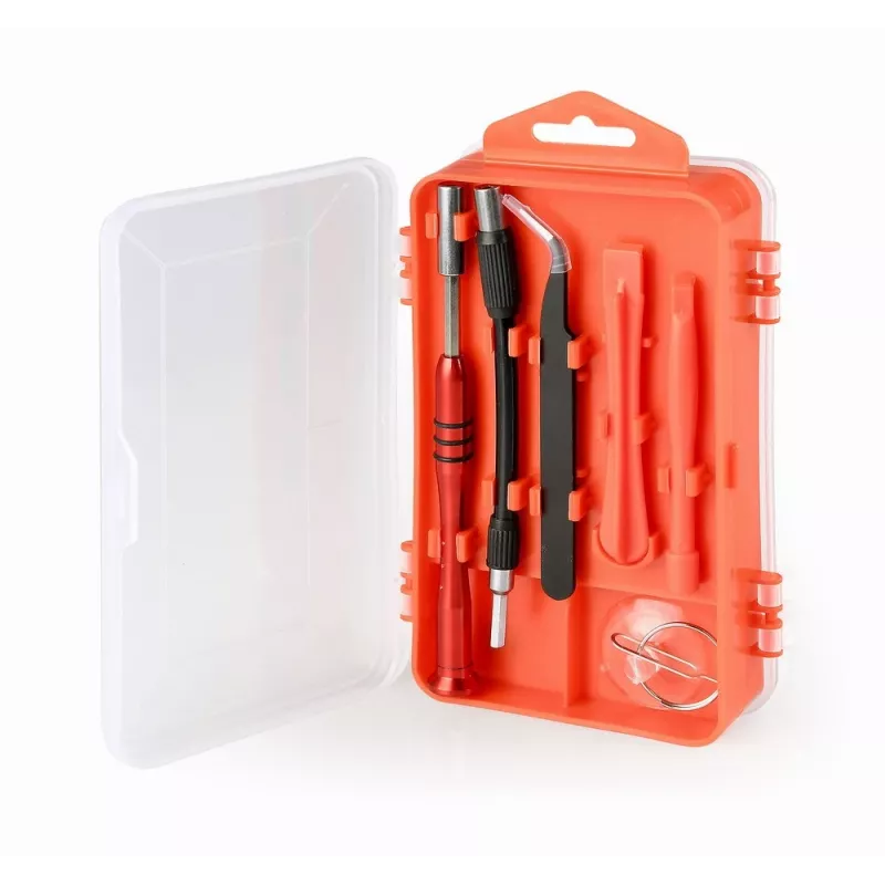 Manuelles Schraubendreher-Set GEMBIRD TK-SD-07 — 90-teilige Kombinationsschraubendreher und Bits, magnetische Spitzen, roter Tragekoffer