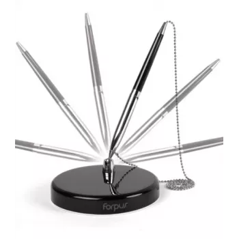 Tischstift Forpus 0,7 mm, Schwarz, mit Kette 1207-009