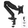 Monitorhalterung MACLEAN MC-860 Tischhalterung für 27 Zoll (68,6 cm) Bildschirme, VESA 75x75–100x100, max. Belastung 8 kg, schwarz