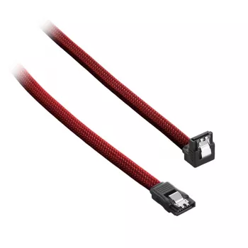 CableMod ModMesh - SATA-Kabel - Serial ATA 150/300/600 - SATA (W) abgewinkelt auf SATA (W) - 60 cm - Blutrot (CM-CAB-RSAT-N60KBR-R)