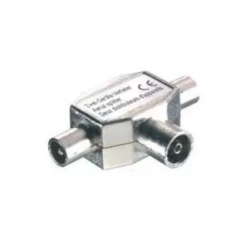 Adapter Vivanco 7/38-N 2 x BNC BNC Silber