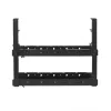 Kabelmanagement für den Schreibtisch MACLEAN MC-102 – zweistufige Untertisch-Ablage, max. Belastung 5 kg, maximale Länge 728 mm, schwarz