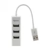 Sbox H-204W USB 4-Port-HUB Kokosweiß
