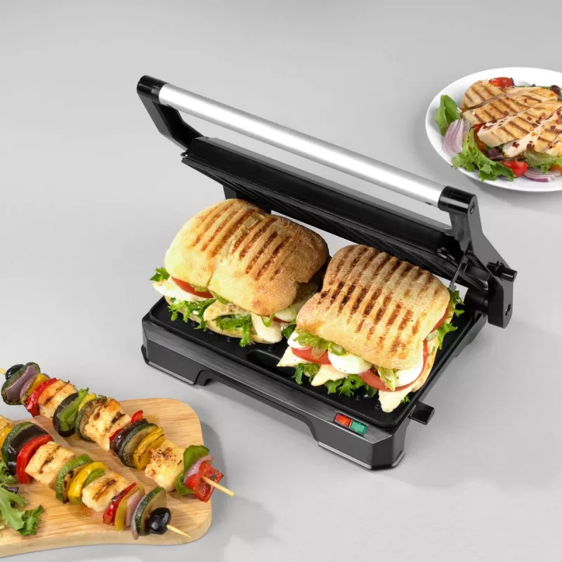 Elektrischer 2-in-1-Gesundheitsgrill Progress EK5854PVDE mit Antihaftplatten und einstellbarer Temperatur