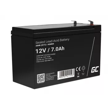 UPS-Batterie Grün Cell AGM04 12V 7Ah versiegelte Blei-Säure (VRLA) schwarz, 1 Stück
