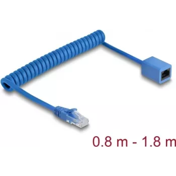 Netzwerkkabel DeLOCK 90366 RJ-45 Cat6 1,8 m Blau