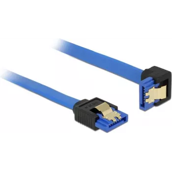SATA-Kabel DeLOCK 85088 0,1 m SATA 7-polig Schwarz Blau