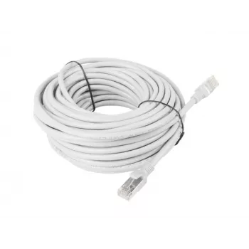 LANBERG Netzwerkkabel RJ-45 Cat5e PCU5-10CC-3000-S, 30 m, U/UTP, CCA-Leiter, PVC-Mantel, 26 AWG, weiß