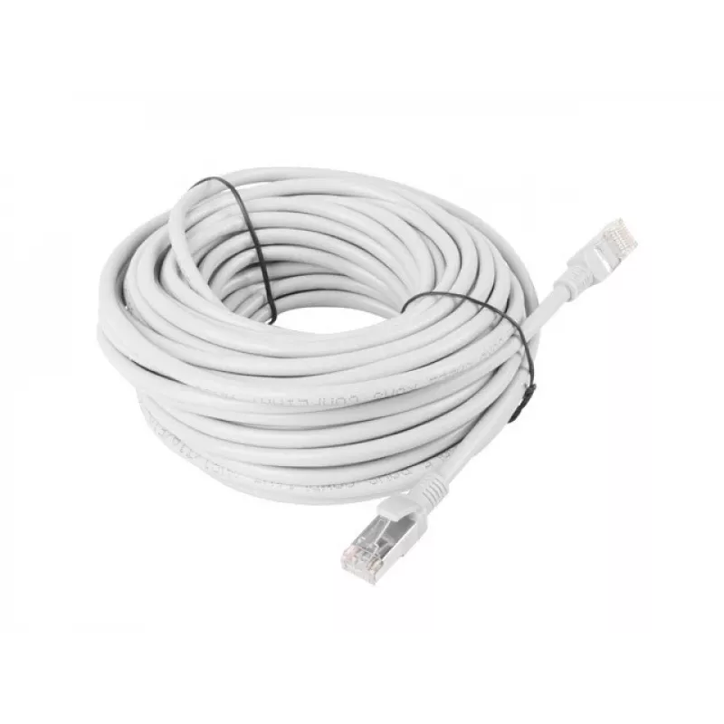 LANBERG Netzwerkkabel RJ-45 Cat5e PCU5-10CC-3000-S, 30 m, U/UTP, CCA-Leiter, PVC-Mantel, 26 AWG, weiß