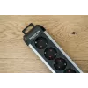 Power Extension Brennenstuhl 1391030200 3m 12 AC Outlets Indoor Schwarz Silver