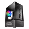 Mini-Tower-PC-Gehäuse TACENS Mars Gaming MC-SE2 — Mini-ITX / Micro-ATX, schwarz, Seitenfenster, Boden-Netzteil, unterstützt 2x2,5 Zoll + 1x3,5 Zoll