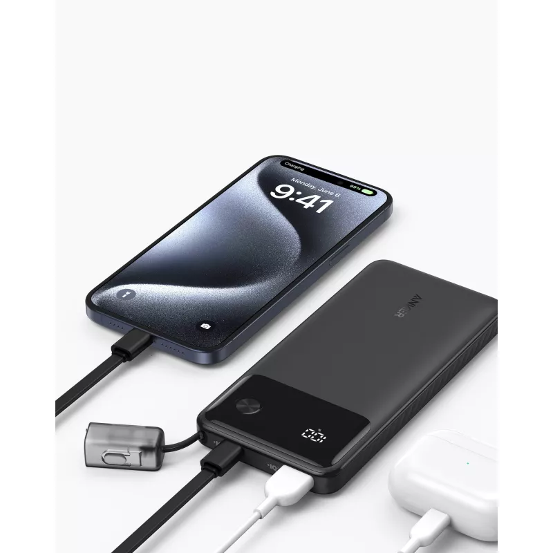 Anker Innovations Power Bank 10.000 mAh 22,5 W Schwarz (A1388G11)