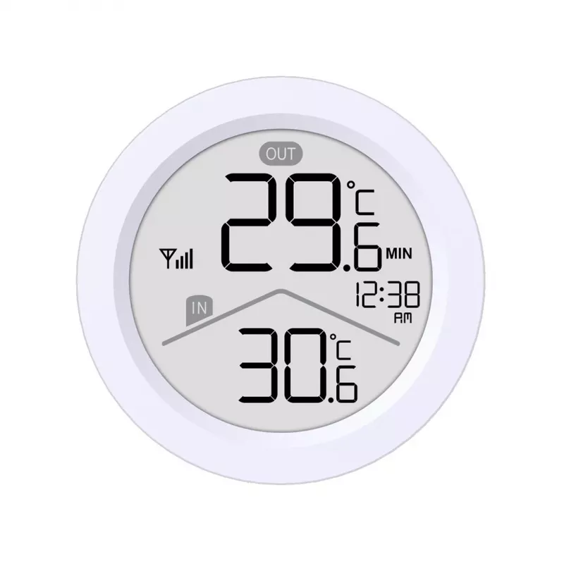 GreenBlue Funk-Wetterstation, IN/OUT Temperatur, Uhr, °C/°F wählbar, Reichweite bis 60 m, GB162