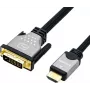 ROLINE 11.04.5876 Videokabel-Adapter 1,5 m HDMI Typ A (Standard) DVI-D Schwarz - Silber (11.04.5876)