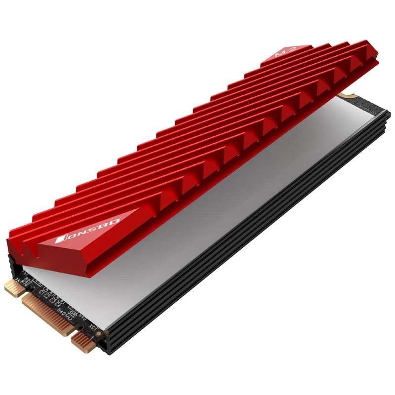Heatsink/Kühler Jonsbo M.2-3 RED Schwarz Rot 24,4 mm 73 mm 9,6 mm