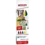 Marker-Set Edding 4600, 5 Stück, Rundspitze, mehrfarbig, Box, hergestellt in Deutschland
