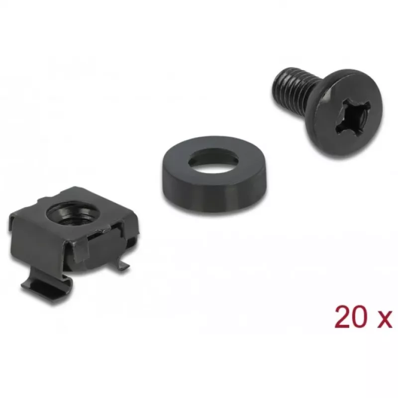 Bolzen und Muttern DeLOCK Montageset für Netzwerkschrank 66548