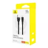 Baseus Flash 2 USB A auf USB C Schnellladekabel 2 m 100 W Schwarz