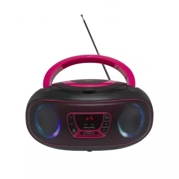 Denver TCL-212BT PINK CD-Player Tragbarer CD-Player Schwarz, Pink