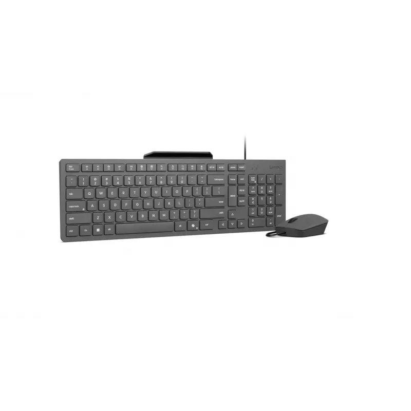 Kabelgebundenes Tastatur-Maus-Set Lenovo 310 (US-Englisch) — Full-Size-Tastatur, 1,8 m Kabel, 2000 DPI optische beidhändige Maus