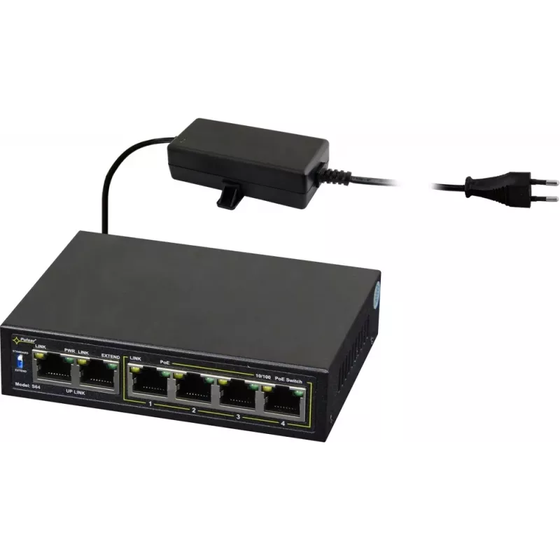Netzwerk-Switch PULSAR Switch POE Pulsar S64 4 Ports 2 Uplink