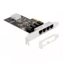 DeLOCK PCI Express x4 Karte 4 x RJ45 Gigabit LAN RTL8111 - PCIe - RJ-45 - PCIe 2.0 - Silber - PC - Windows 10 - Windows 11 - Windows 8.1 (88618)