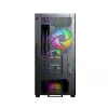 Montech X5M (B) Micro Tower PC-Gehäuse – Micro-ATX/Mini-ITX, 3x120mm vorne, 1x120mm hinten, unterstützt ATX-Netzteile, 2x3,5 Zoll + 4x2,5 Zoll, Schwarz