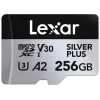 Speicherkarte microSD 256GB C10 A2 U3 V30 205/150MB/s Silver Plus