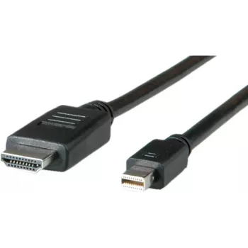 ROLINE - Videokabel - DisplayPort / HDMI - HDMI (M) auf Mini DisplayPort (M) - 2 m - Geschirmt - Schwarz (11.04.5796)