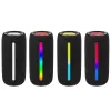 Tragbarer Stereo-Lautsprecher TRACER Stripe Schwarz — 10 W RMS, Bluetooth/kabelgebunden, USB-A & USB-C, MicroSD, integrierter Akku (bis zu 5 h)